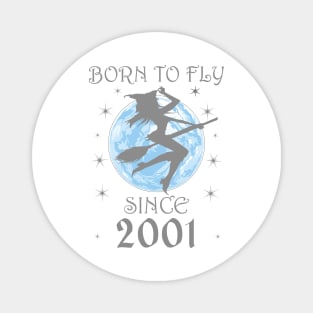 BORN TO FLY SINCE 1937 WITCHCRAFT T-SHIRT | WICCA BIRTHDAY WITCH GIFT Magnet